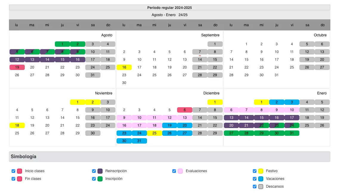 Calendario Escolar